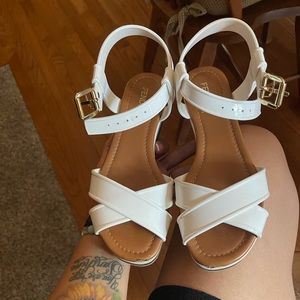 Fendi Sandalo Bianco PVC Sandals White Shoe Size 6